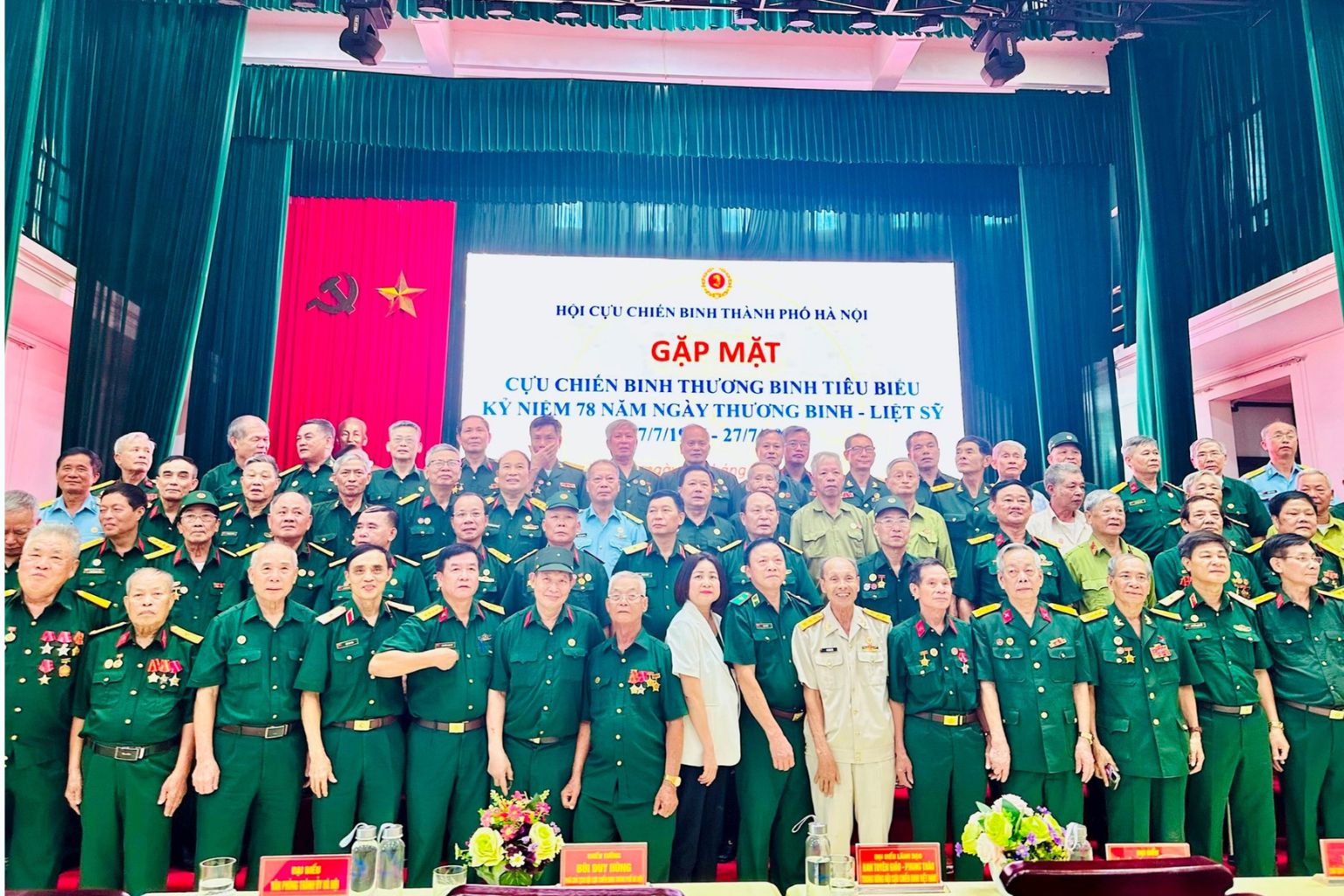Hội cựu chiến binh thủ đô trong buổi gặp mặt kỷ niệm ngày thương binh liệt sỹ