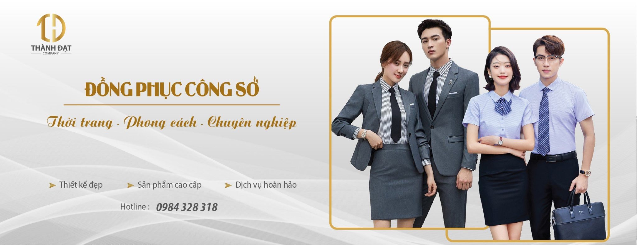 Banner đồng phục công sở đẹp, hiện đại – May Thành Đạt tại Hà Nội