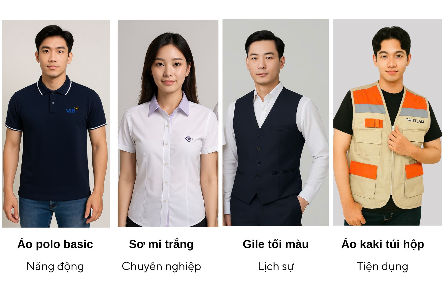 Ảnh đồng phục công ty chuyên nghiệp tại Hà Nội – dịch vụ may đo đúng hẹn