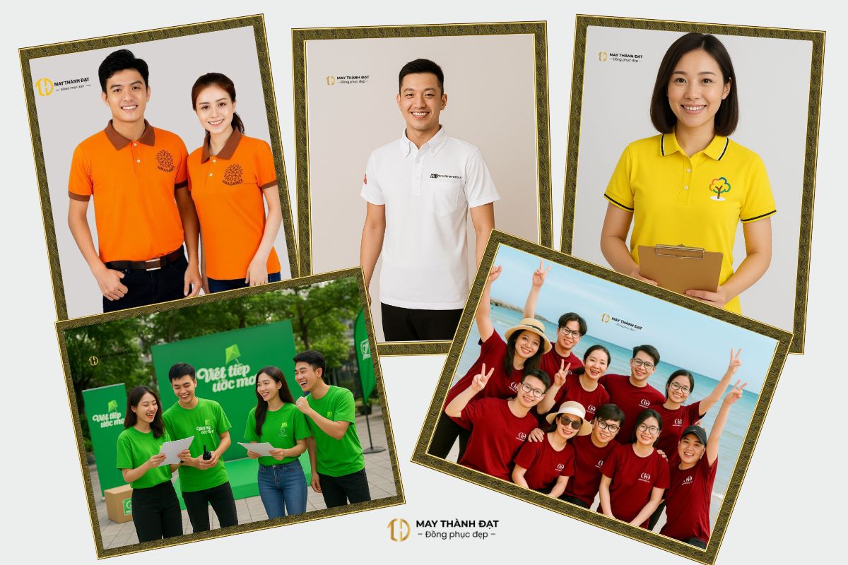 Các mẫu áo phông đồng phục công ty Hà Nội – Cổ tròn, polo, sự kiện