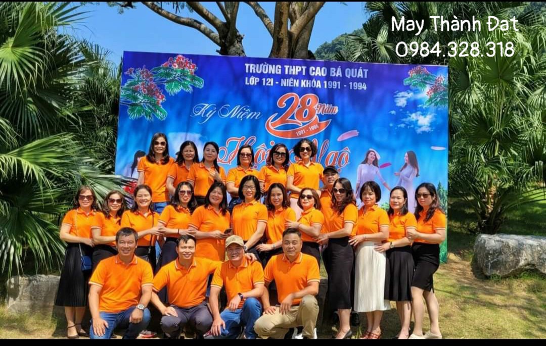 Mẫu áo nhóm lớp đẹp tại hà Nội do May Thành Đạt thực hiện