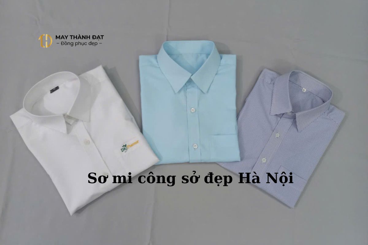 Áo sơ mi công sở Hà Nội – sơ mi trắng, caro và xanh nhạt thanh lịch