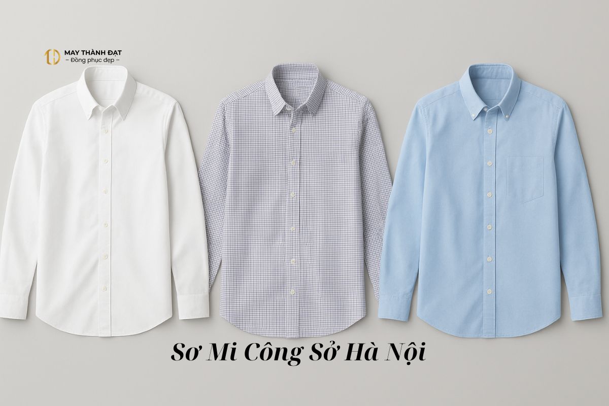 3 kiểu áo sơ mi công sở đẹp tại Hà Nội