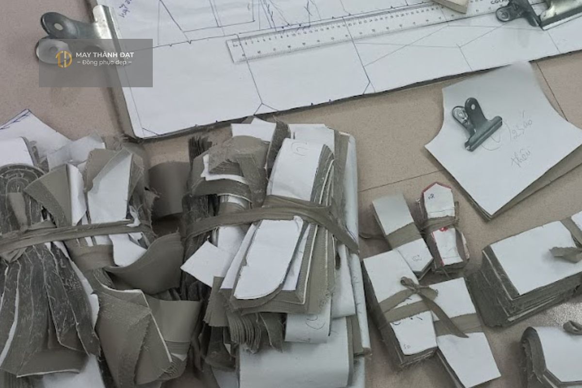 Rập cắt may đồng phục bảo hộ lao động tại xưởng May Thành Đạt
