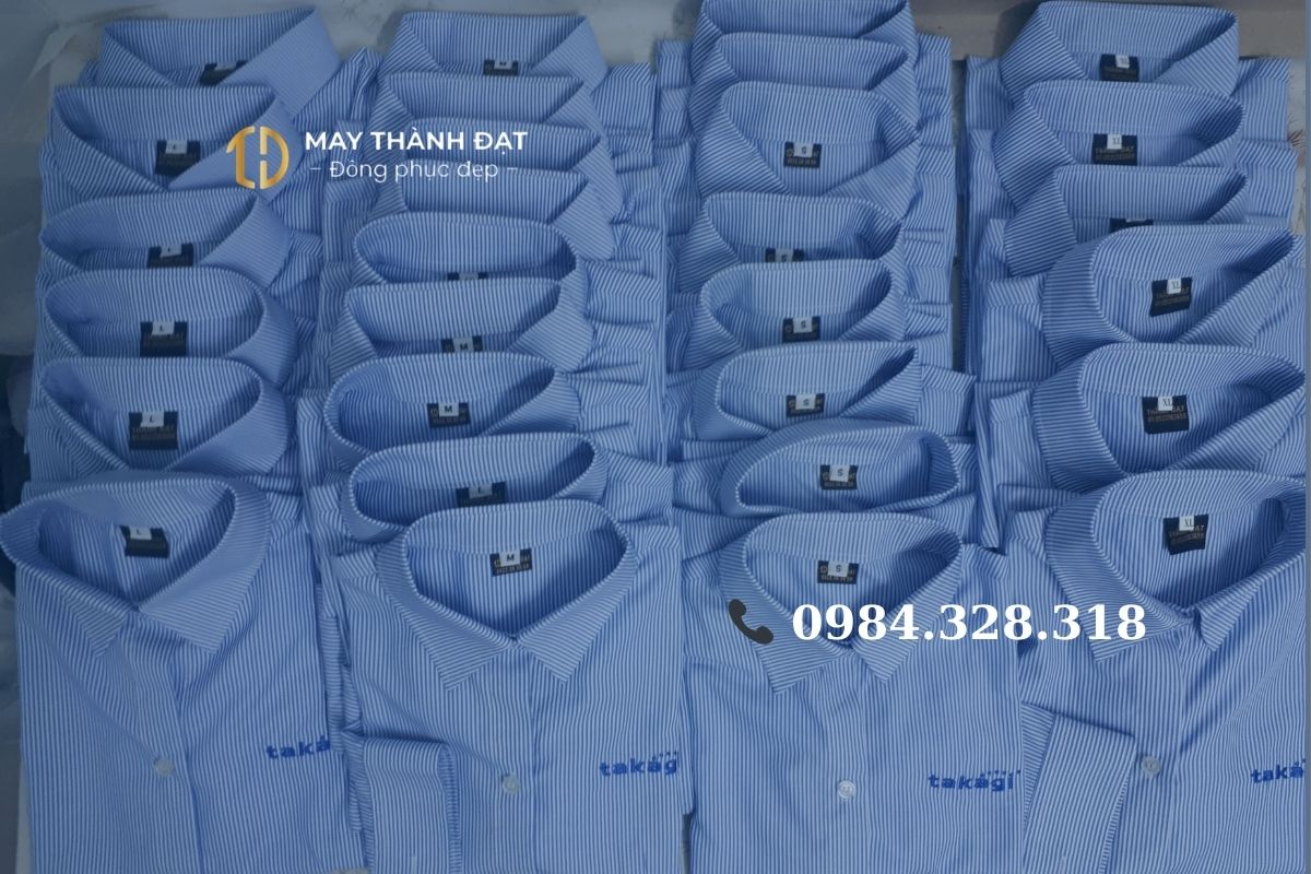 May đồng phục sơ mi công sở tại Hà Nội – May Thành Đạt
