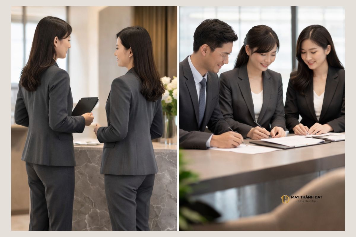 Triển khai vest công sở làm đồng phục doanh nghiệp hiệu quả và bền vững