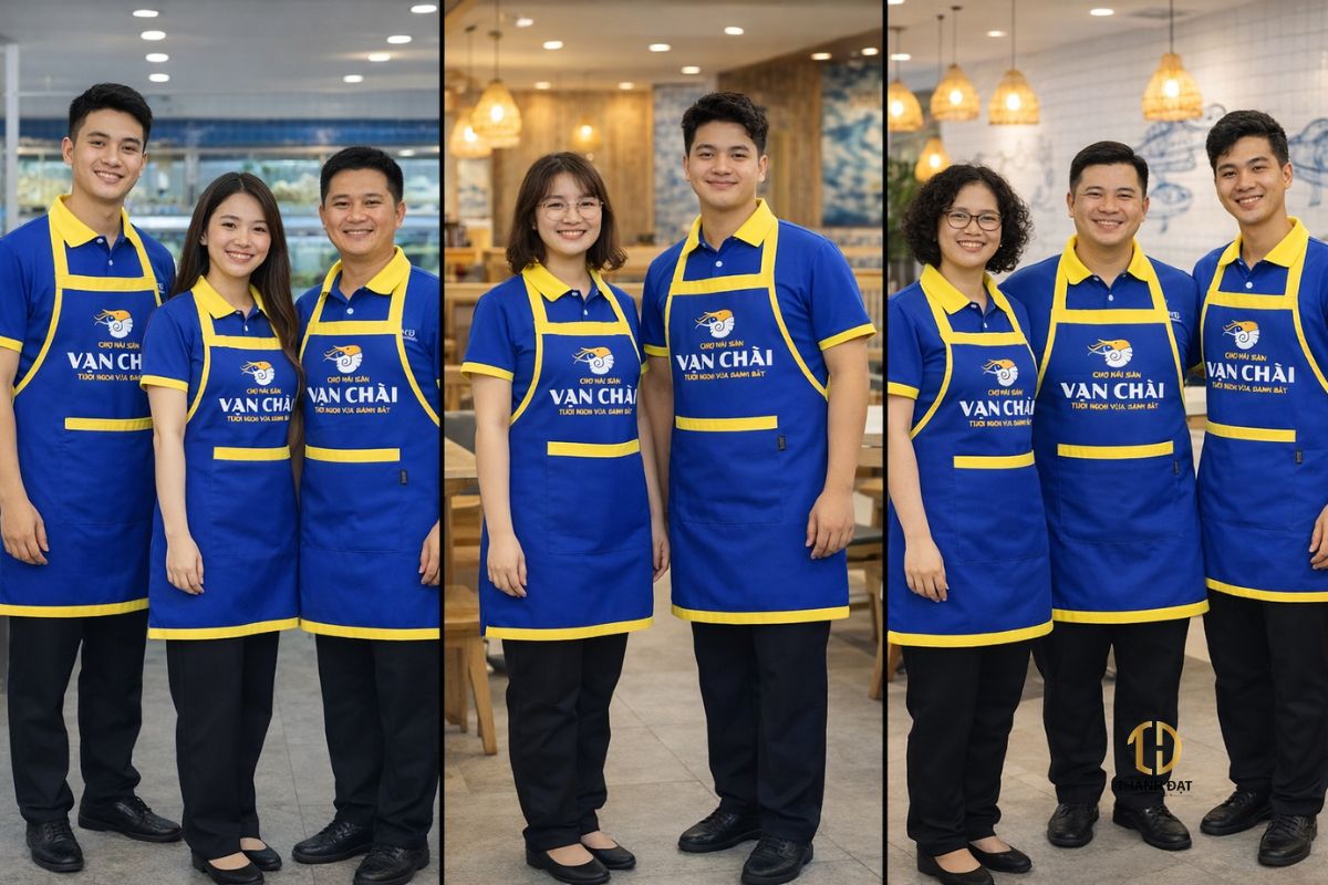 Đồng phục nhà hàng chuỗi đồng bộ toàn hệ thống