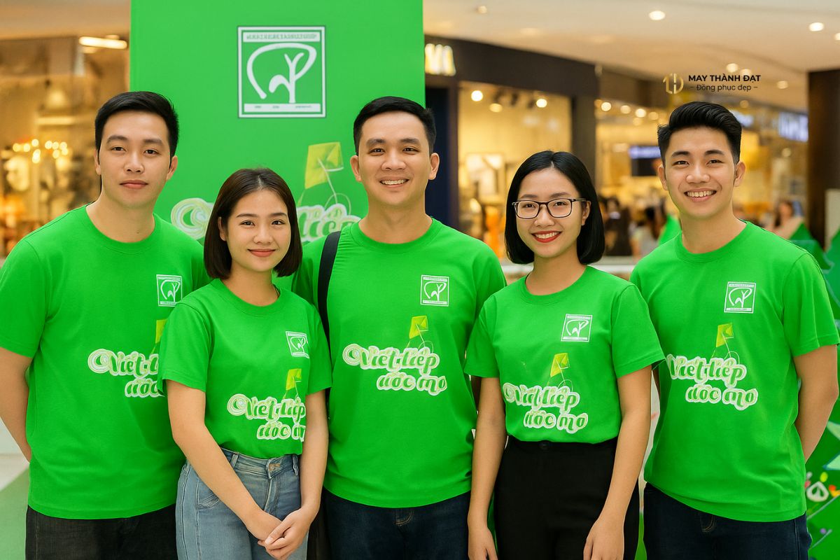 Áo phông đồng phục sử dụng trong sự kiện marketing và quảng bá thương hiệu