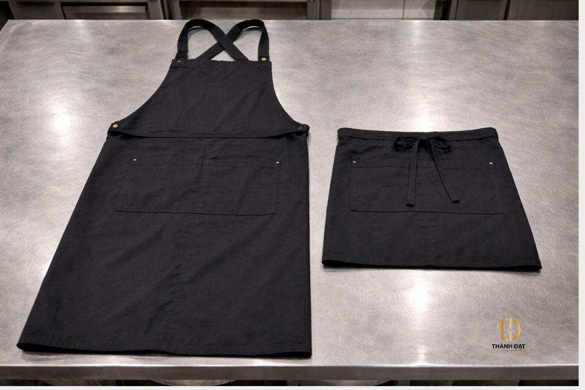 So sánh tạp dề bếp và tạp dề phục vụ nhà hàng