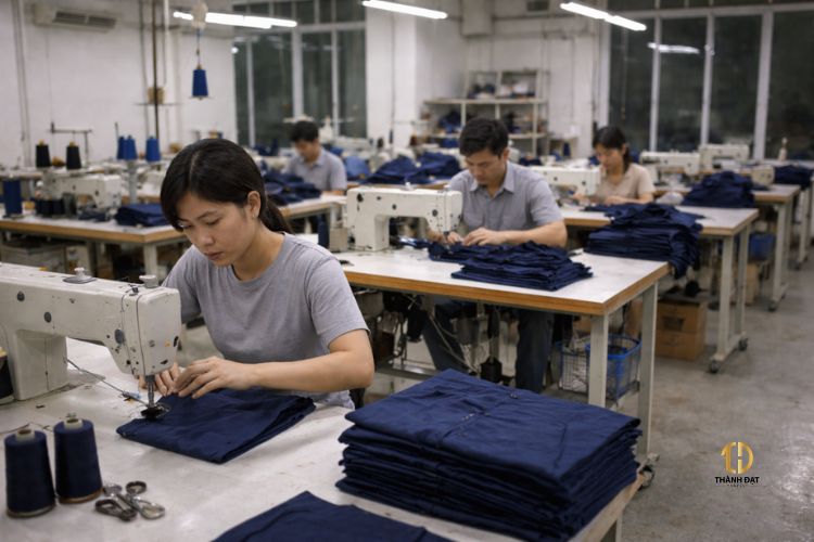 xưởng sản xuất đồng phục công sở cho doanh nghiệp