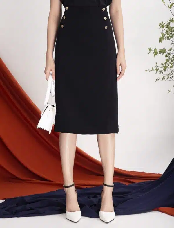 chân váy bút chì đồng phục