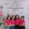 Ảnh áo đồng phục nhóm lớp màu sen đậm, thiết kế polo cổ bẻ dễ thuong