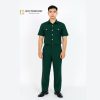 Mẫu quân phục ngắn tay màu xanh lễ phục hội cựu chiến binh