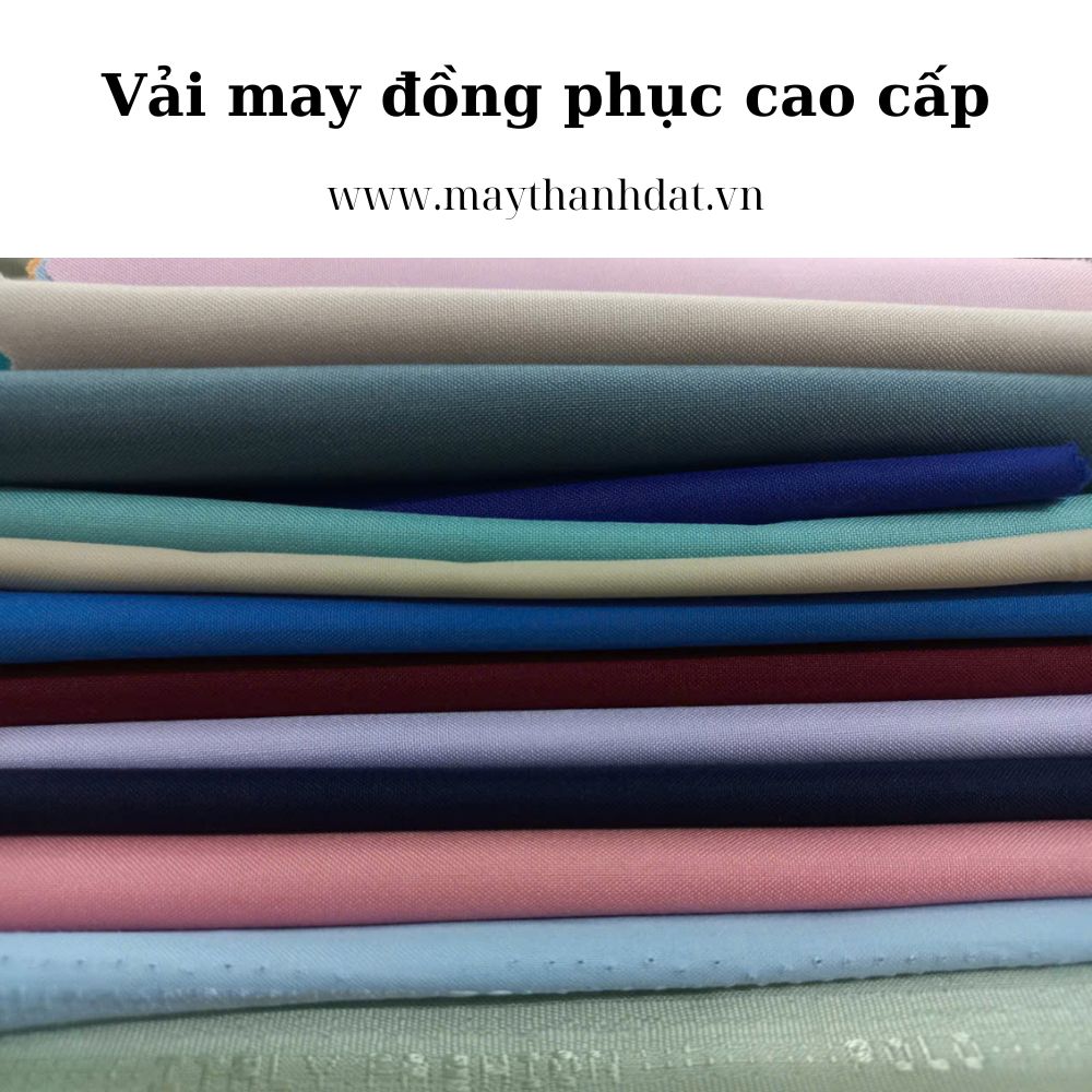 Vải kate may đồng phục sơ mi văn phòng, bề mặt mịn, ít nhăn