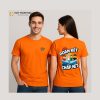 Áo thun đồng phục màu cam cổ tròn unisex chất liệu cotton co giãn, may tại Hà Nội – May Thành Đạt.