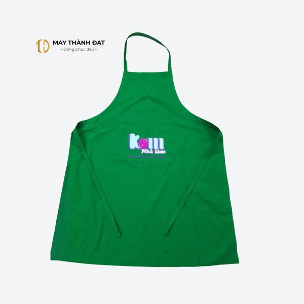 Tạp dề xanh lá cho quán ăn tại Hà Nội – ảnh chụp thật