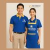 Mẫu tạp dề đồng phục Vạn Chài chống thấm nước – nhân viên nam nữ mặc mẫu