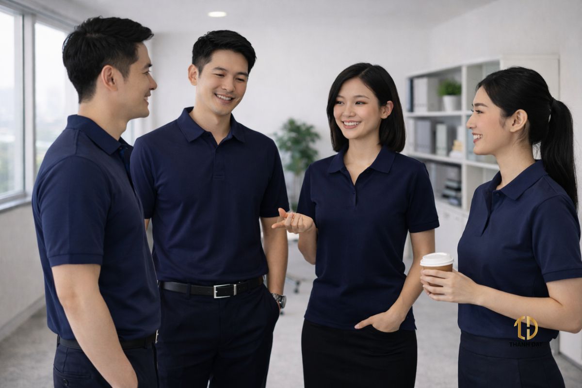 Áo phông đồng phục văn phòng cho nhân viên doanh nghiệp