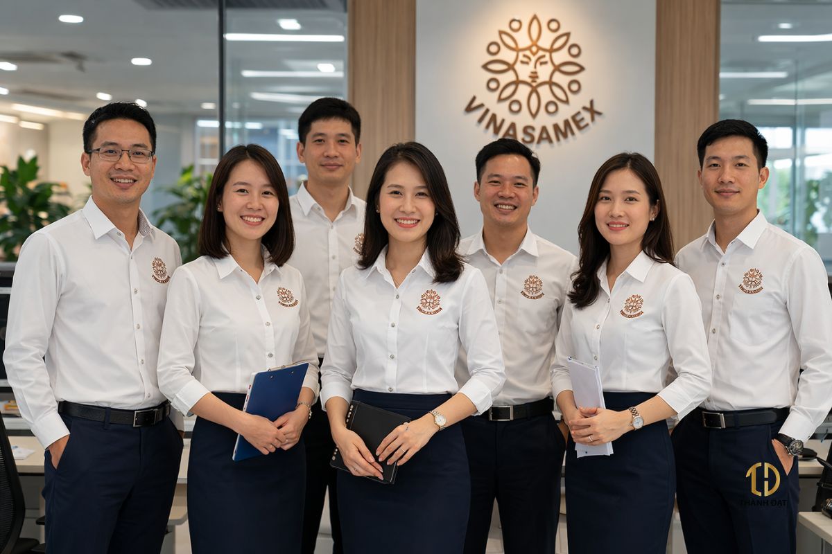 Đồng phục công sở áo sơ mi cho nhân viên văn phòng tại Hà Nội