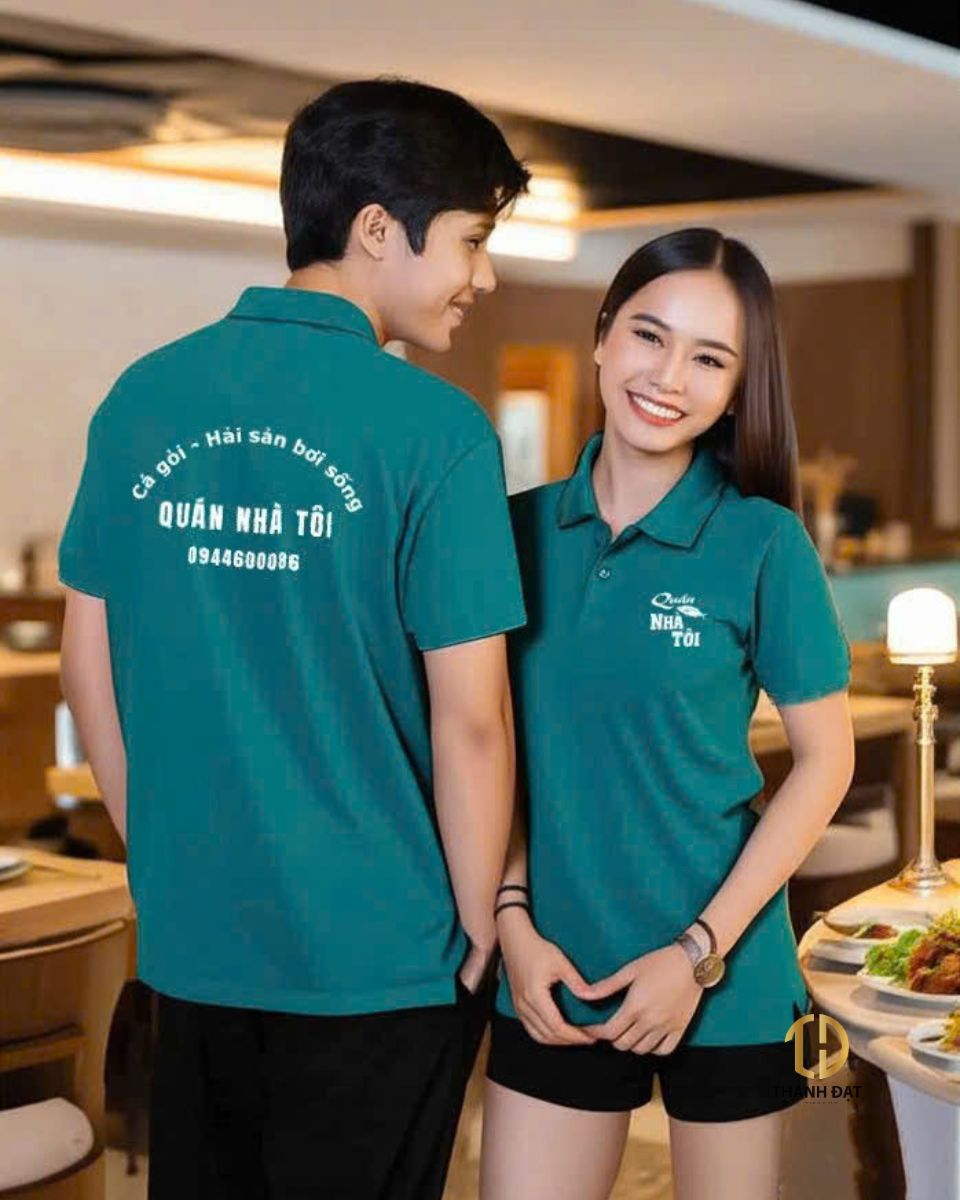 Đồng phục nhà hàng form basic nam nữ tách form riêng