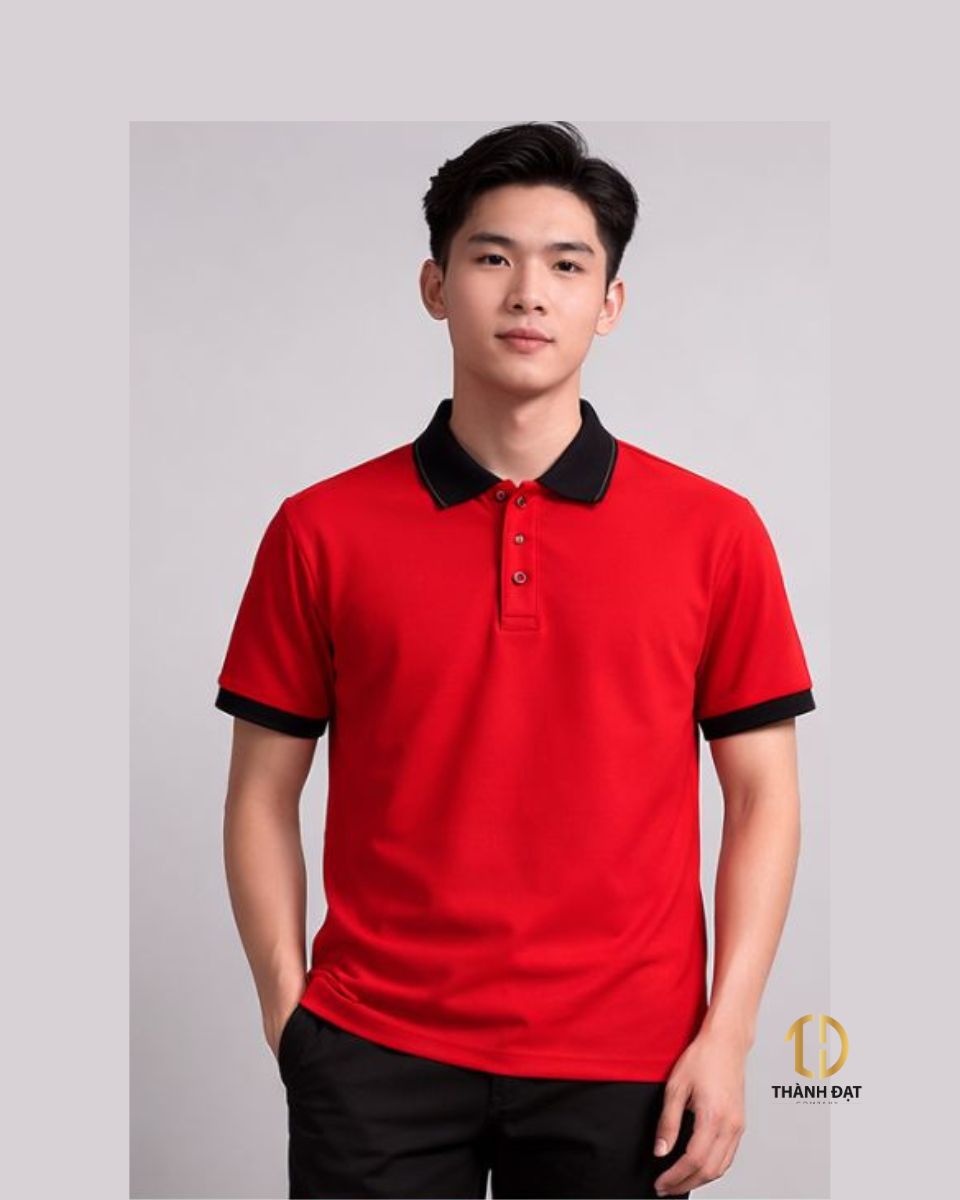 Mẫu áo polo đồng phục nhà hàng gọn gàng và chuyên nghiệp